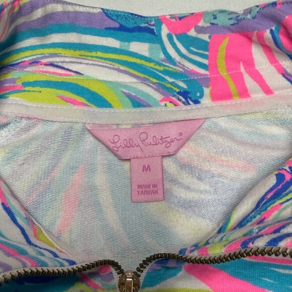 Lilly Pulitzer Popover Pullover Style 20600, Gilty Pleasure, Size Medium, EUC!!! - Picture 5 of 8